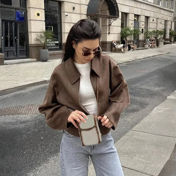 The Basel Cropped Zip Jacket