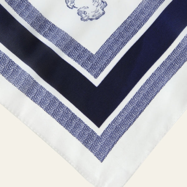 The Provence Toile-Print Headscarf