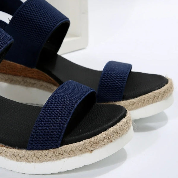 The Riviera Elastic-Strap Espadrille Sandals