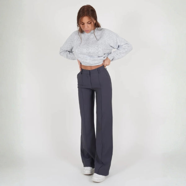 The Milan Tailored Wide-Leg Trousers