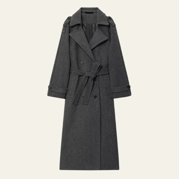 The Emilia Belted Longline Trench Coat