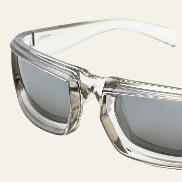 The Oslo Transparent Frame Rectangular Sunglasses