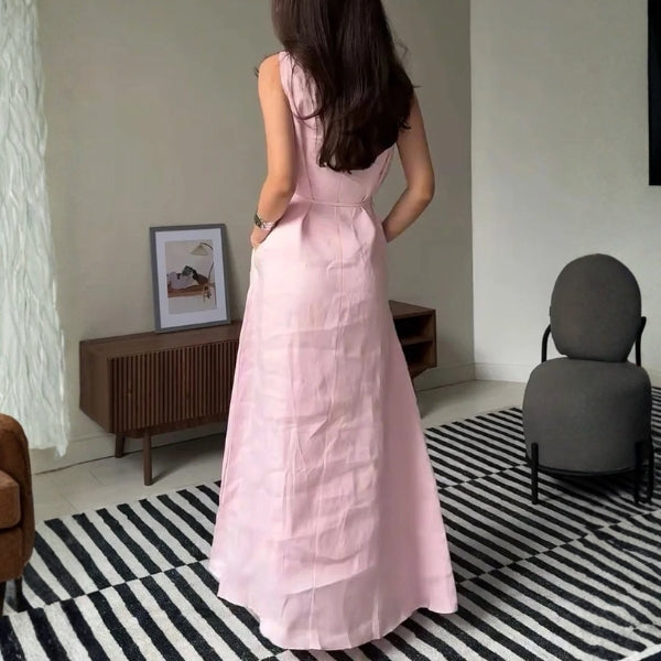 The Provence Belted Maxi Dress