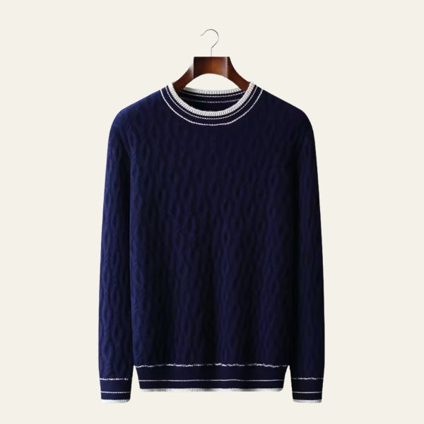 The Amalfi Merino Wool Cable Crew