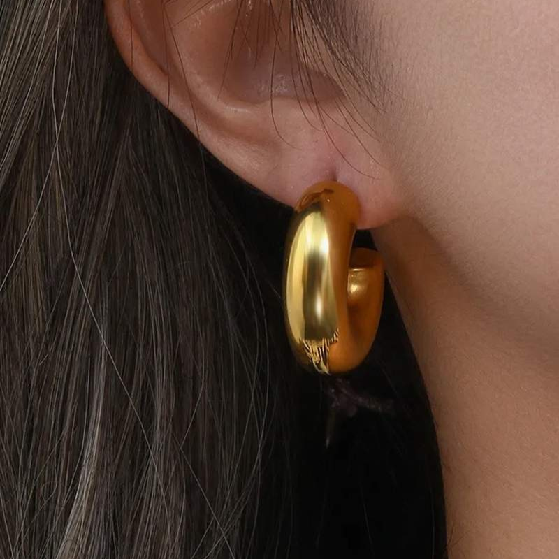 The Monaco Chunky Hoop Earrings