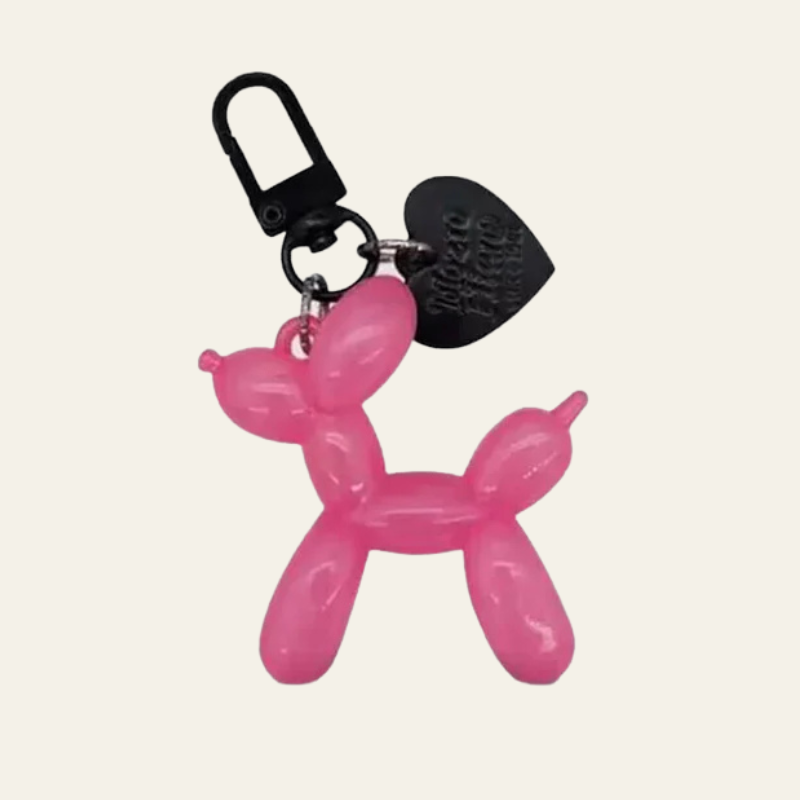 The Bella Balloon Dog Keychain