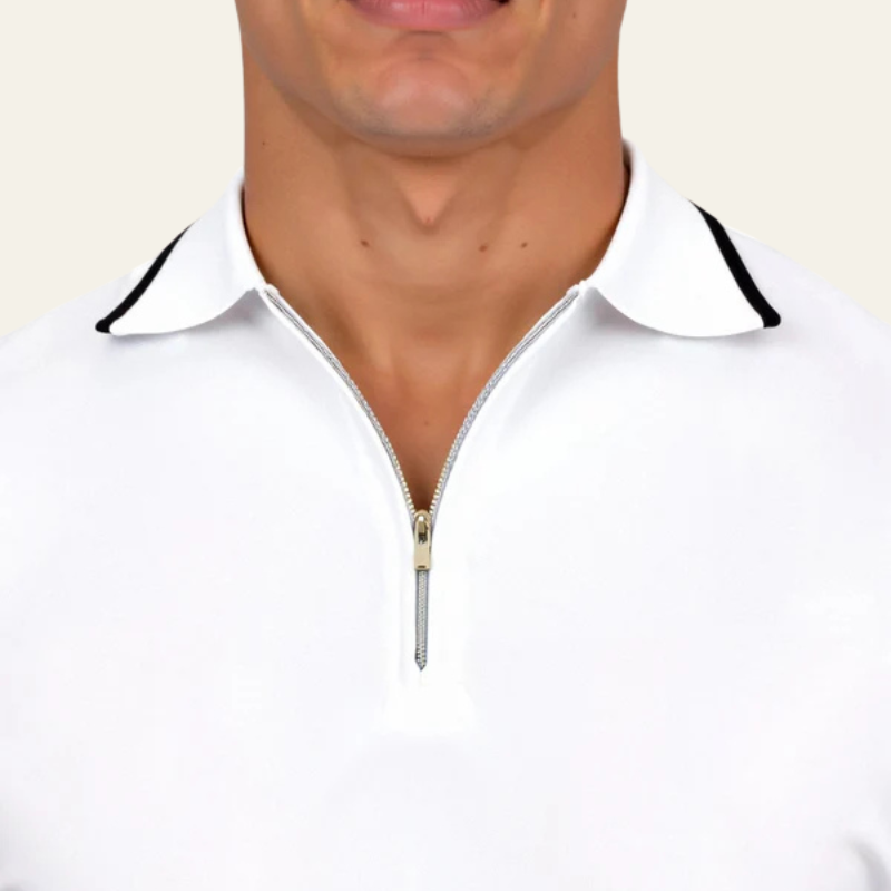 The Monaco Half-Zip Polo Shirt