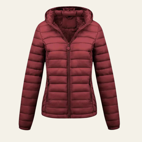 The Solenne Lightweight Hooded Winter Jacket