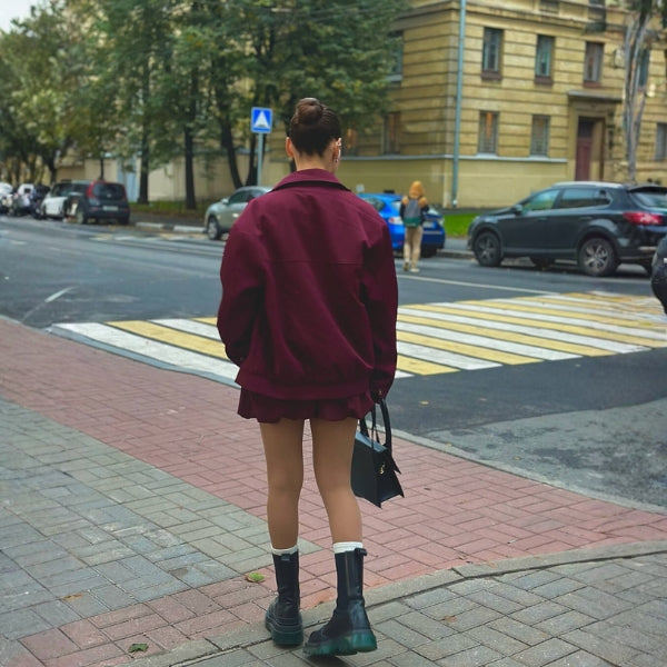 The Vienna Burgundy Jacket