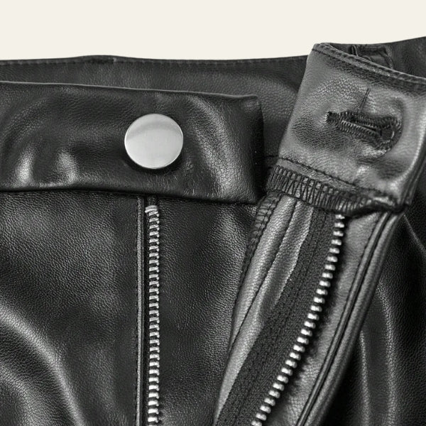 The Chelsea Flared Leather Trousers