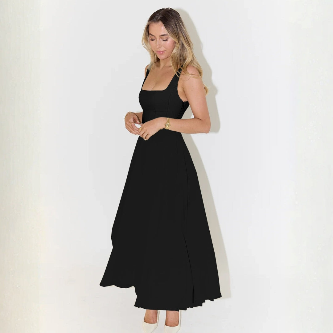 The Amalfi Square-Neck Midi Dress
