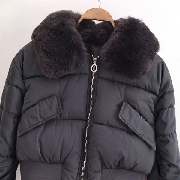 The Aspen Faux-Fur Collar Puffer Jacket