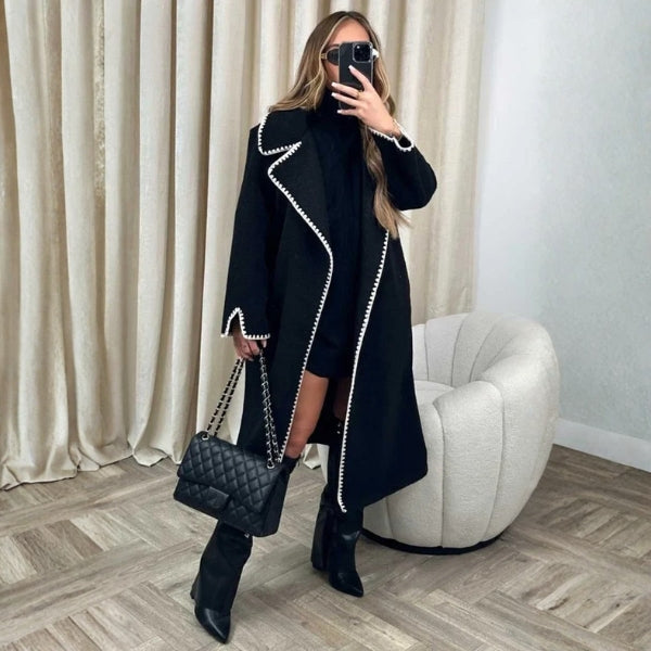 The Sorrento Oversized Stitch Coat