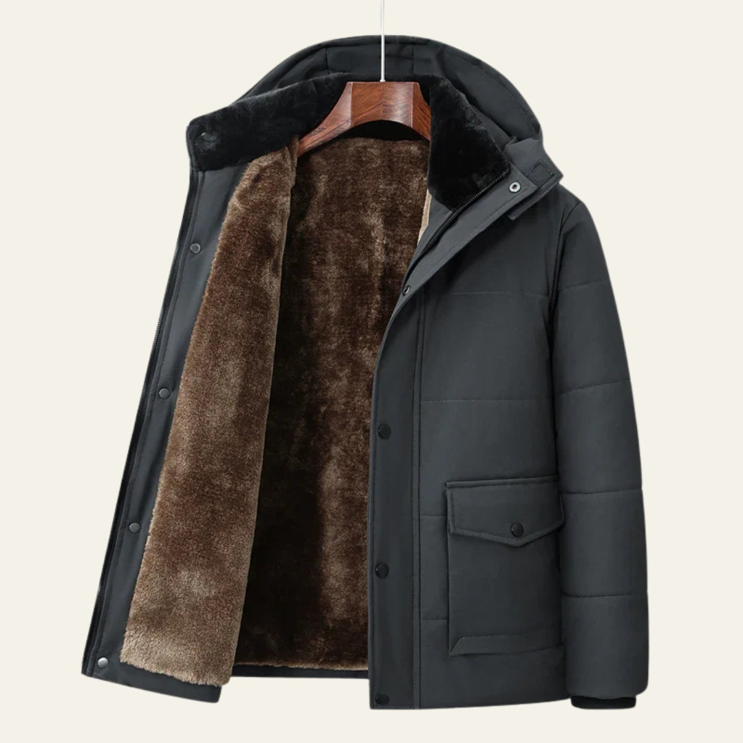 The Aspen Hooded Plush-Lined Puffer Jacket