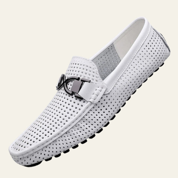 The Riviera Perforated Strap Loafers