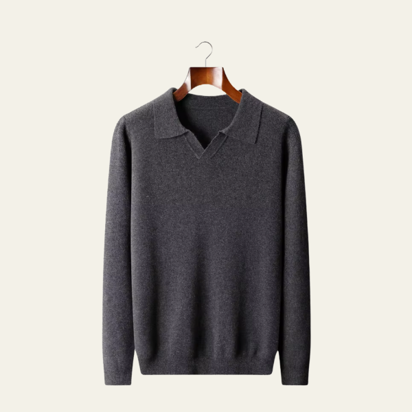 The Siena Merino Wool Polo Sweater