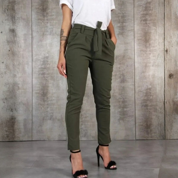 The Alegra Belted Tapered Trousers