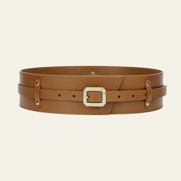 The Siena Wide Buckle Corset Belt