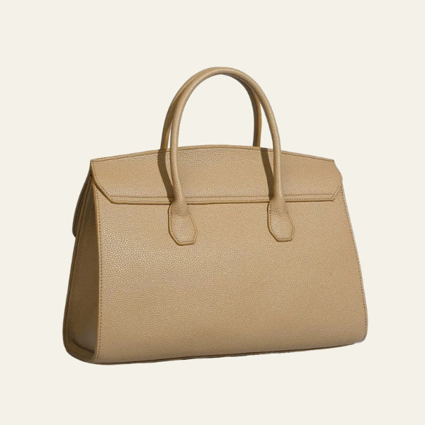 The Siena Pebbled Top-Handle Bag