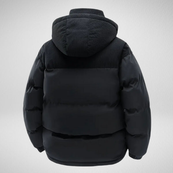 The Aspen Cord-Panel Puffer Jacket