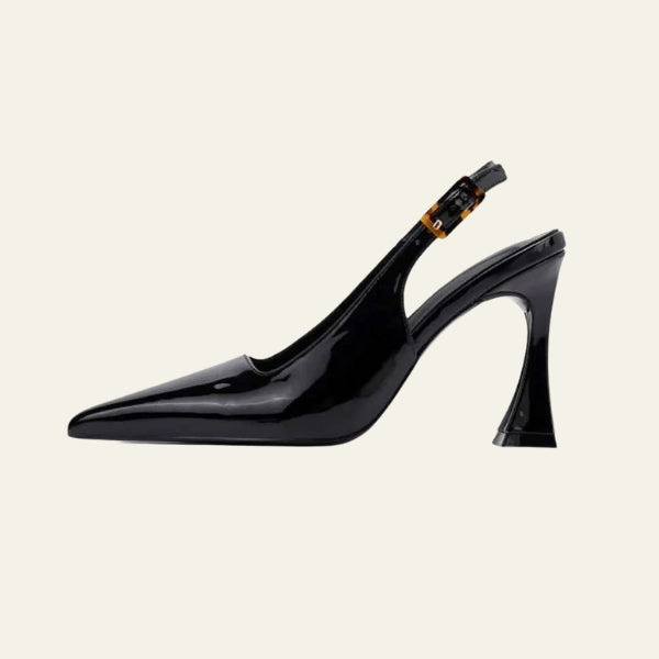 The Valencia Patent Slingback Heels