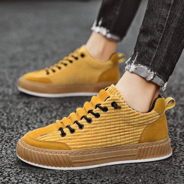 The Urban Textured-Lace Court Sneakers