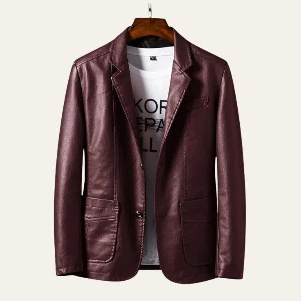 The Milano Leather Blazer