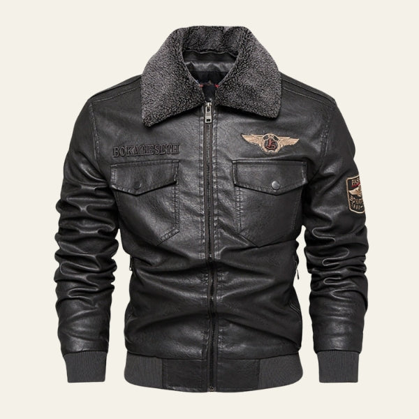 The Maverick Aviator Leather Jacket