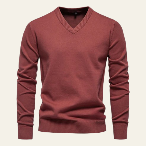 The Benton Classic V-Neck Knit Sweater