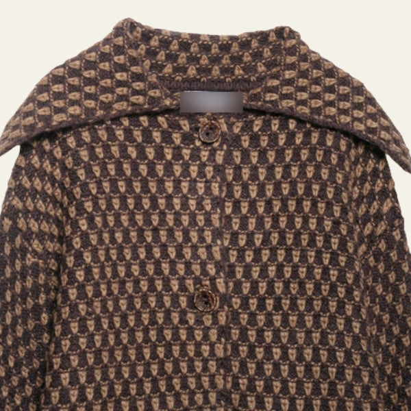 The Verona Textured Pattern Button-Front Jacket