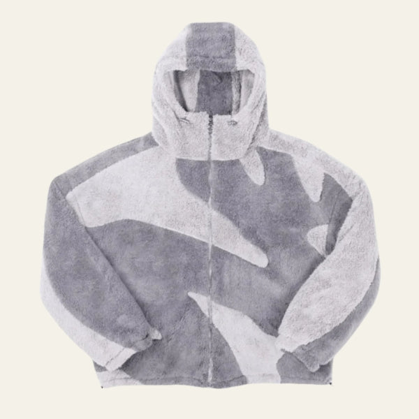 The Oslo Patterned Fleece Zip Hoodie