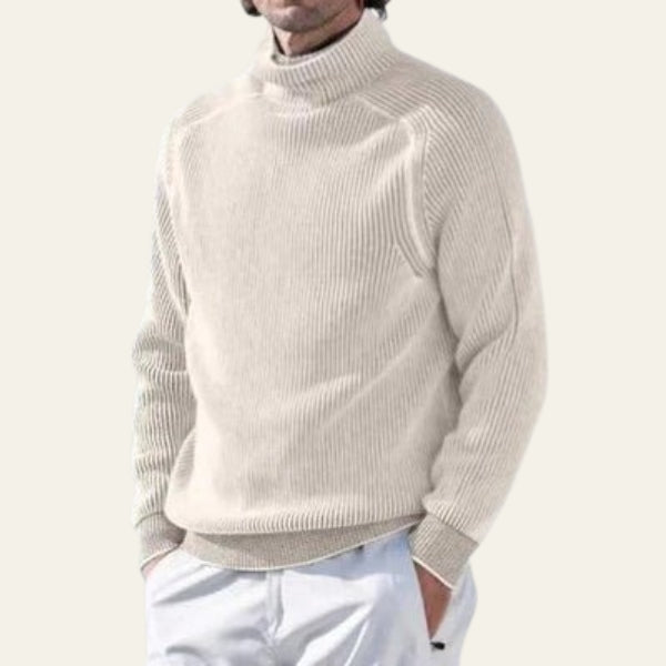 The Milan Ribbed Turtleneck Sweater