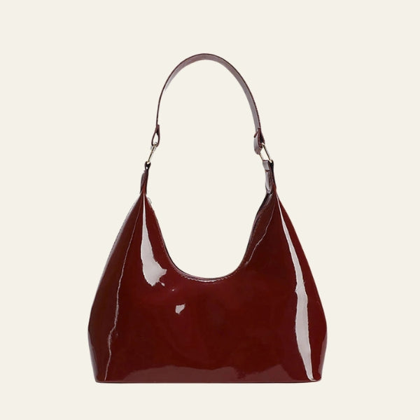 The Sienna Gloss-Finish Hobo Bag
