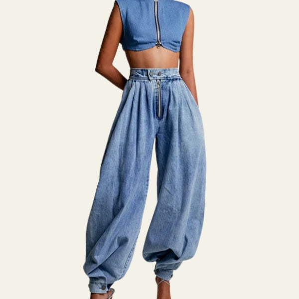 The Kyoto Pleated Balloon Jeans