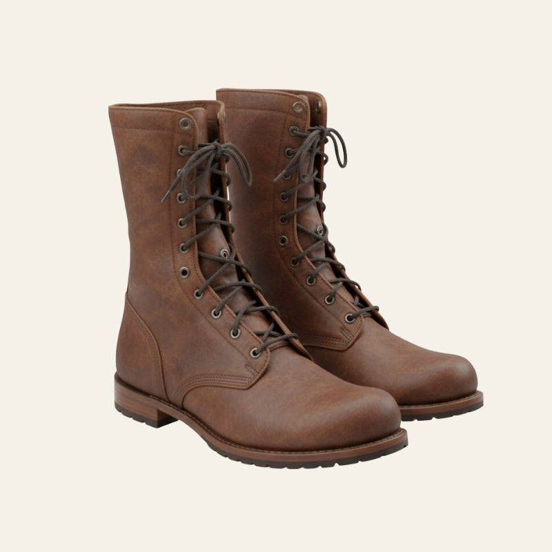 The Bristol Lace-Up Mid-Calf Boots