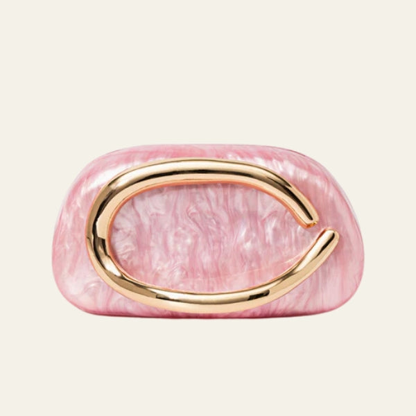 The Capri Sculptural Handle Clutch