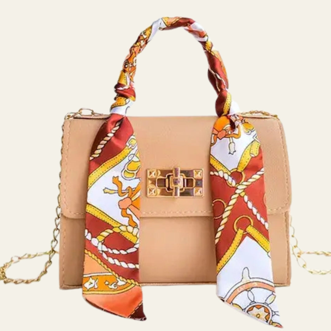 The Sorrento Scarf-Wrapped Top-Handle Mini Bag