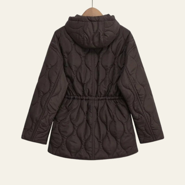 The Aspen Hooded Quilted Drawstring Jacket