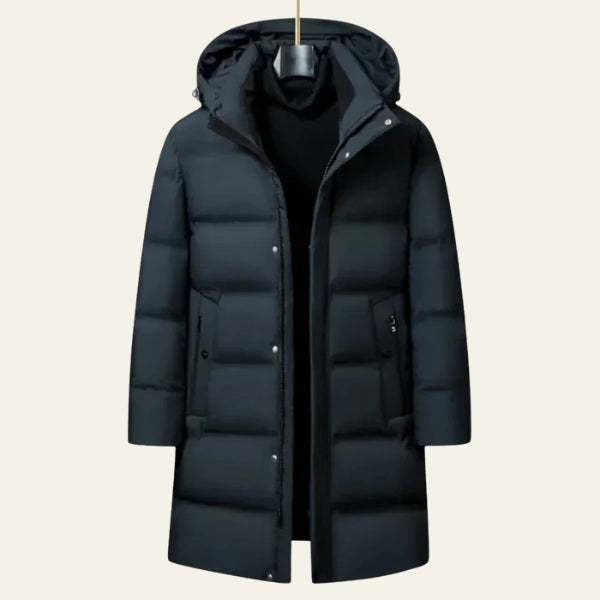 The Aspen Hooded Quilted Long Puffer Jacket