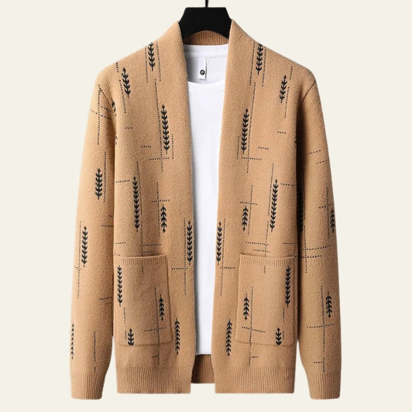 The Kyoto Patterned Open-Front Cardigan