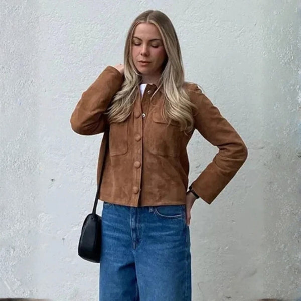 The Oslo Suede Cropped Jacket