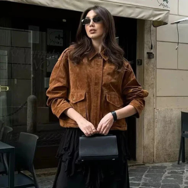 The Vienna Suede Bomber Jacket