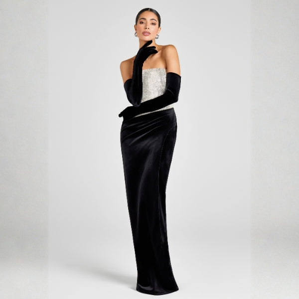 The Jessica Velvet Opera Gloves