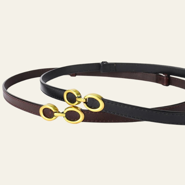 The Portofino Gold-Link Slim Belt
