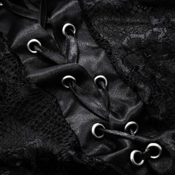 The Parisian Lace-Up Floral Bodysuit