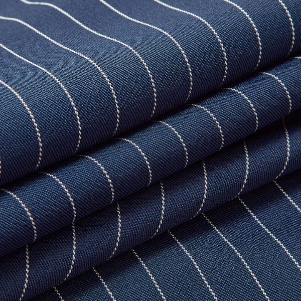 The Milan Pinstriped Wide-Leg Trousers