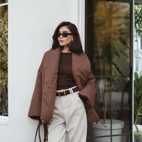 The Aspen Tie-Belt Puffer Coat