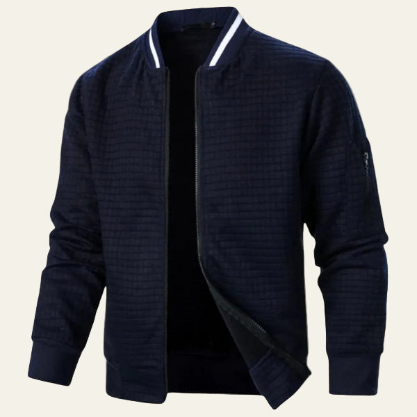The Geneva Quilted Bomber Jacket