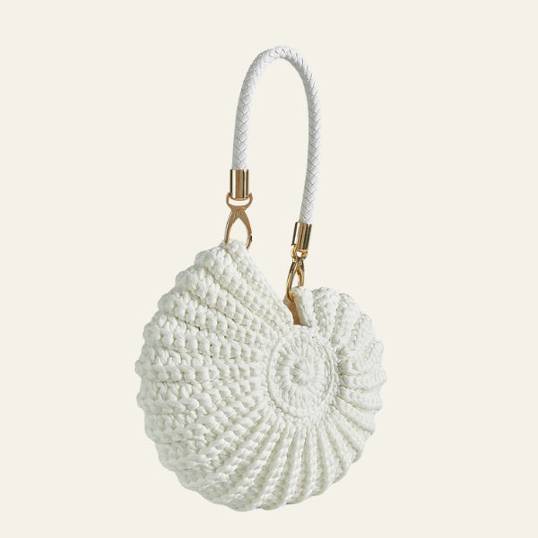 The Sorrento Shell-Shaped Woven Bag