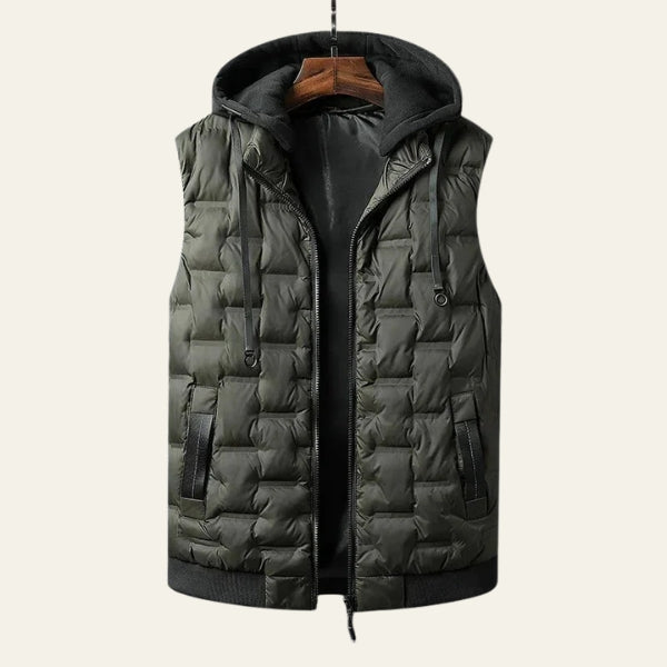 The Alpine Quilted Hooded Vest